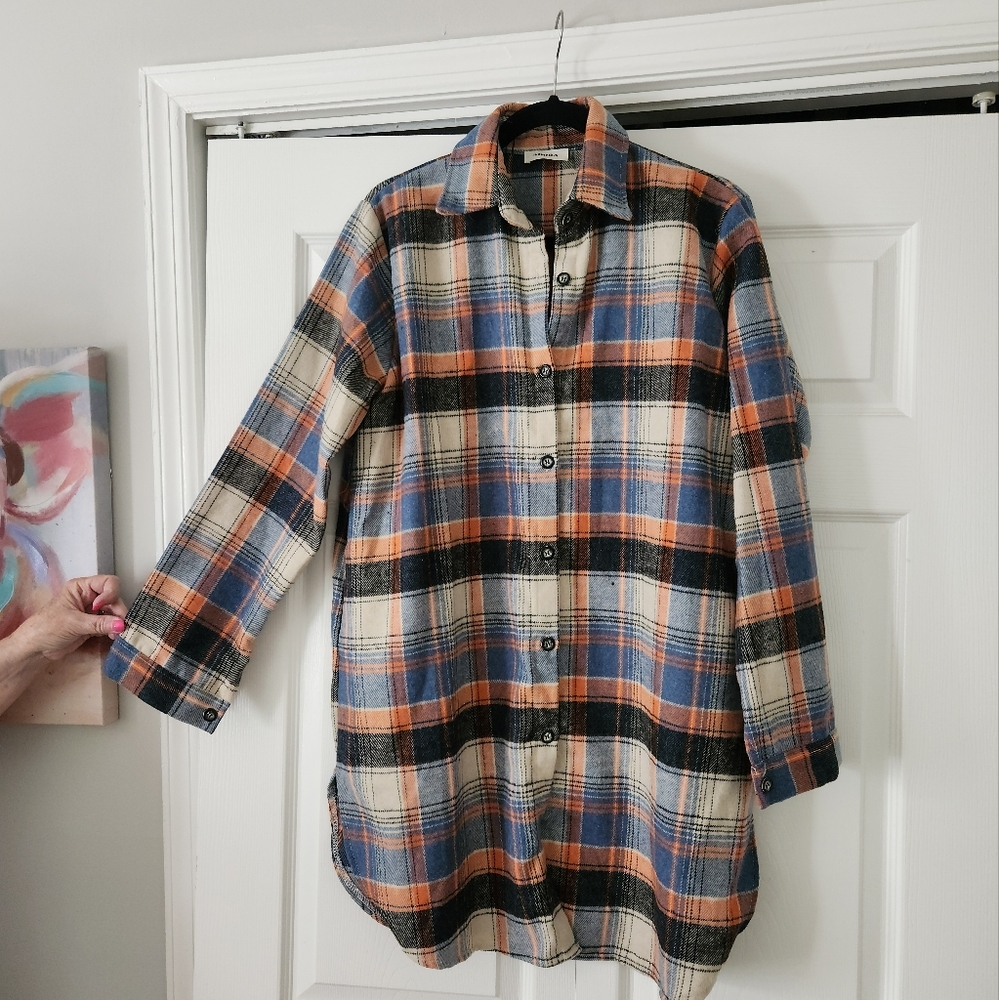 Plaid Button-Up Women's Shacket